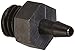 Eldon James A1032-1-200BN Black Nylon Adapter Fitting, 10-32 UNF to 1/16