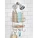 iDesign Raphael Metal Hanging Shower Caddy, Extra Space for Shampoo, Conditioner, and Soap with Hooks for Razors, Towels, Loofahs, and More, 9.5