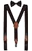 BODY STRENTH Little Boys Bow Tie and Clip On Suspenders for Kids Child