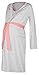 Happy Mama. Womens Maternity Hospital Gown Robe Nightie Set Labour & Birth. 767p