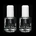 Empty Polish Bottles Clear with Brush Cap and Mixing Ball14ml/0.5 Oz 2 PCS by Solangel