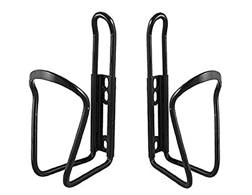 GCA 2 Pack Aluminium Water Bottle Rack Holder Bracket for Bike Bicycle (Black) - Thumbnail 3