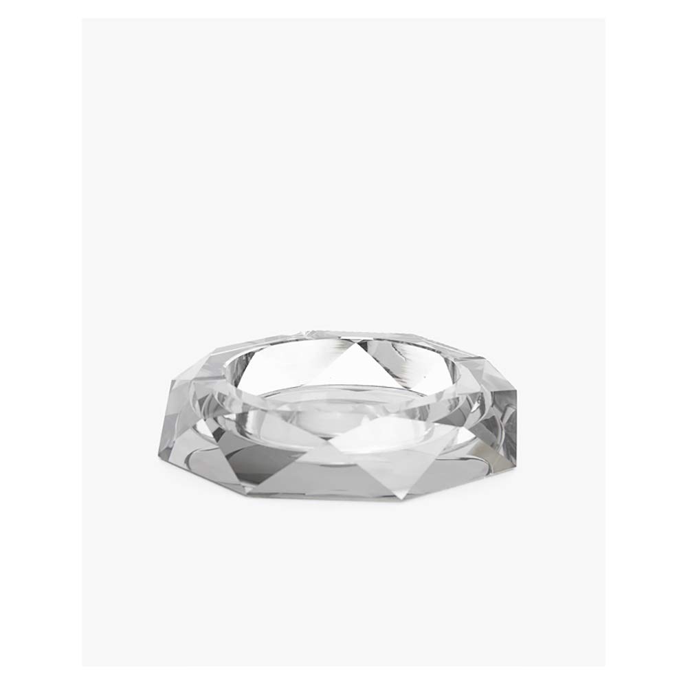 MAGFYLY Cigar Ashtray Car Ashtray, Large and Simple Tabletop Portable Cigarette Ashtray, Crystal Gla