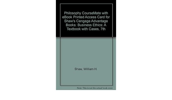 Business Ethics A Textbook With Cases 7th Edition Pdf