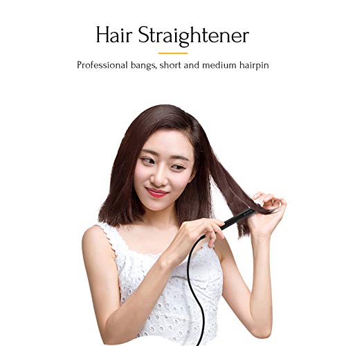 Mini Hair Straightener, 1/2 Inch Titanium Flat Curling Iron for Travel, Professional Mens Hair Straightening Plate, Effective for Bangs Short and Thin Hair
