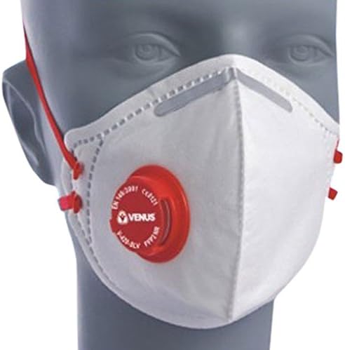 FFP2 Venus Valved Face Mask Filtered Respirator Fold-Flat N95 (1 Mask)