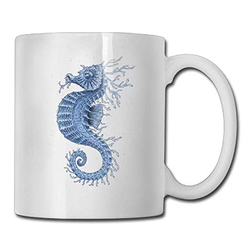 HOJJP Coffee Mugs Coffee Mugs Idea Birthday Fancy Seahorse Ceramic Tea Cup