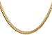 Areke 18K Gold Plated Necklace for Men - Jewelry 2 Colors 6 MM Wide Snake Chain Necklace ,18