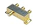 Monoprice Premium 3-Way Coax Cable Splitter - F-Type Screw, for Video VCR Cable TV Antenna, Gold Plated