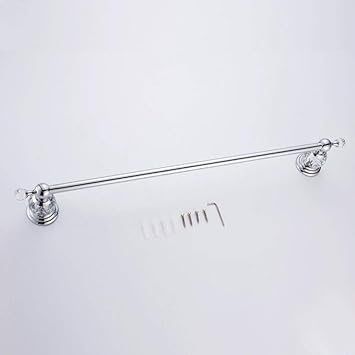 Conjuntos de accesorios de baño de cristal cromado y latón ...