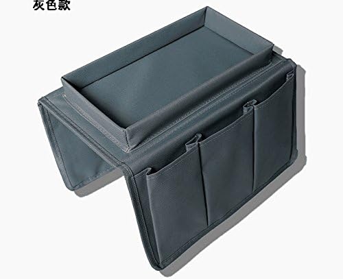 Lecent@ Armchair Tray Sofa Handrail Couch Armrest Organizer Remote Control Holder Bag On TV Sofa Corrimao Braco Resto (Grey)