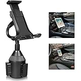 MOTOBA Gooseneck Car Cup Phone Holder, 7.9/9.7 Inch Tablet Holder for iPad Pro Air Mini, Car Cradle Mount for iPhone Xs Max R 8 Plus 7 Plus Samsung Galaxy S10 S9 S8 Plus