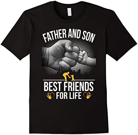 Men's Daddy Shirt /Father &amp; Son best friends for life T-shirt Large Black