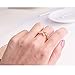 Yean Crystal Engagement Ring Jewelry Fashion Leaf Laurel Rose Gold Nail Ring for Women and Girls