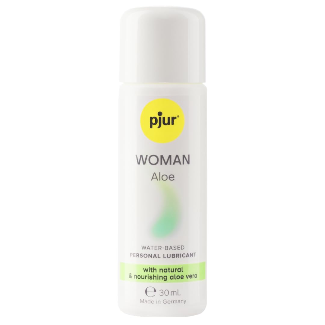 pjur Woman Aloe - Water-Based Personal Lubricant with Aloe Vera - for Sensitive Female Skin - More Fun and Skincare During Sex (30ml)