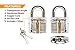 Step UP 3pc Lock Set for Training Practice - Clear Transparent Cutaway Padlocks