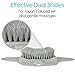 Vive Foot Scrubber Brush - Shower Skin Exfoliator Scrubber with Soft and Stiff Bristles for Men and Women, Dry Callus Sole Scrub - Exfoliating Soap Feet Cleaner with Floor Suction for Bathtub