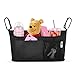 Top Universal Stroller Organizer by SNHNY; The Best Stroller Accessories; Universal Baby Diaper Stroller Bag with Accessary Bag. (Black Simpler)