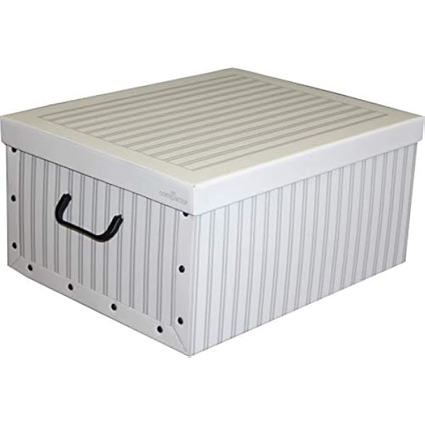 Compactor Anton - Caja de cartón de 50 x 40 x 25 cm, Color Blanco: Amazon.es: Hogar