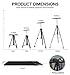 Abdtech Portable Tripod Projector Stand, Adjustable Aluminum Laptop Stand, Multi Function Computer Stand 17 to 46 inch Height Flexible Tripod with Carrying Bag and Tray (Black)thumb 2