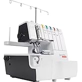 Bernette B48 Funlock Serger Coverstitch Overlock Machine | Heavy Duty Sewing Quilting Performance for Beginners and Professionals | 23 Stitches LED Light 1300 SPM Easy Threading Knife Control