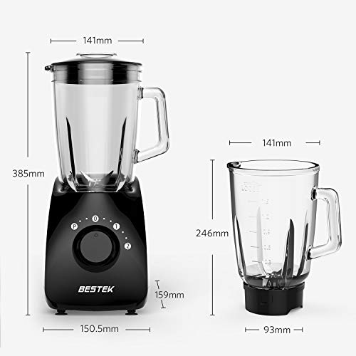 BESTEK Smoothie Blenders,350 Watts Blender for Shakes and