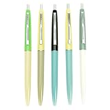 Kikkerland Retro Pens, Set of 5, Multi
