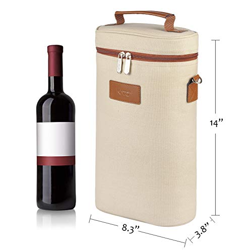 3 Insulated+Wine+Tote+Carrier+Adjustable