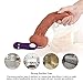 Viberate Adult Toy for Women Couples - Realistic Silicone Vibrating Wand with 10 Powerful Vibration Modes and Strong Suction Cup Handsfree Play