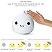 Lafedy Night Light Silicone Bedroom Warm White and Automatic Optional 7 Colour Changing Sensitive Tap Control Rechargeable Portable Baby Gift Lamp (Battery-Sweet)