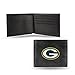 Rico Industries NFL Embroidered Leather Billfold Wallet, Green Bay Packers , 3.25 x 4.25-inches