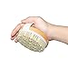 MAGGIFT Wooden Body Massage Brush Round, Natural Bristle Dry / Wet Body Brush for Exfoliation Clear Dead Skin Cells (1)