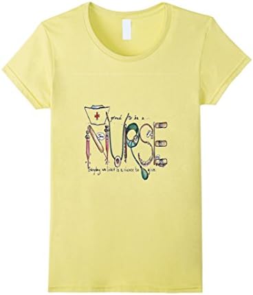 Womens NURSE Gift Idea Shirt Large Lemon