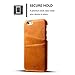FlyHawk iPhone 6/6S Wallet Phone Case, Slim Leather Back Case Cover with Credit Card Holder Khaki Case