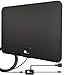 HDTV Antenna, TV Antenna Digital Amplified Indoor HD Up to 80 Miles Range, Amplifier Signal Booster Support 4K 1080P UHF VHF Freeview HDTV Channels with Coax Cable primary