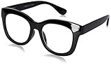 Peepers Women's Center Stage 2302200 Oval Reading Glasses, black, 2