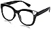 Peepers Women's Center Stage 2302200 Oval Reading Glasses, black, 2
