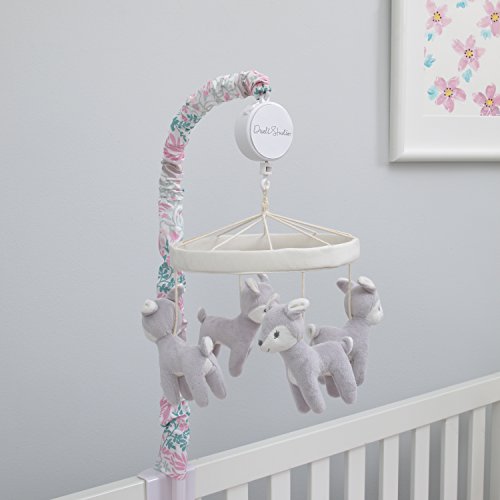DwellStudio Sweet Fawn Deer/Forest Musical Mobile, Lavender/Aqua/Gray/White