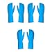 Amazon Basics Professional Reusable Rubber Gloves, Large, Blue, 3-Pack