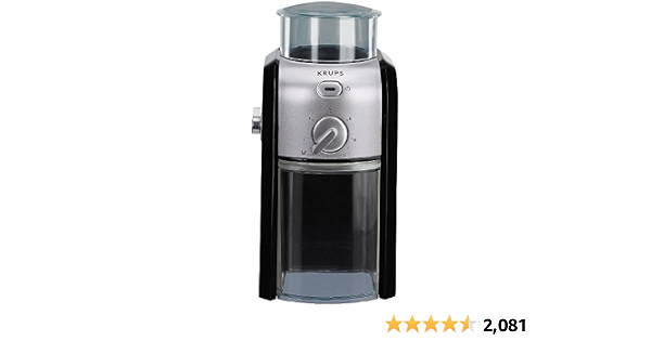 Krups GVX231 Expert Burr Grinder, Black 