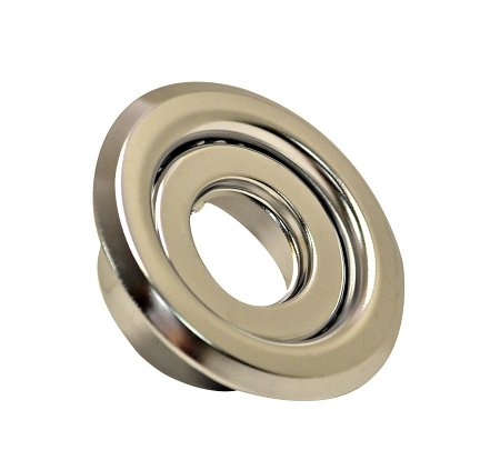 1/2" Recessed Two Piece Escutcheon - Chrome - 10 Pack