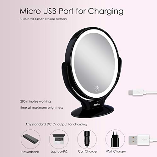5 Magnification+Rotatable+Portable+Chargeable+Magnifying