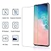 (2 Packs)Tempered Glass Screen Protector for Samsung Galaxy S10 Plus, Full Screen Coverage Screen Protector, 3D Curved Tempered Glass, HD Clear Anti-Bubble Film with Easy Installation.