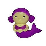 Kutzi Mutzi's Jumbo Squishy Kawaii Cream Scented Squishies Slow Rising Decompression Squeeze Toys Children Simulation Cute Mermaid Toy (Pink\Purple) (Purple)