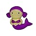 Kutzi Mutzi's Jumbo Squishy Kawaii Cream Scented Squishies Slow Rising Decompression Squeeze Toys Children Simulation Cute Mermaid Toy (Pink\Purple) (Purple)