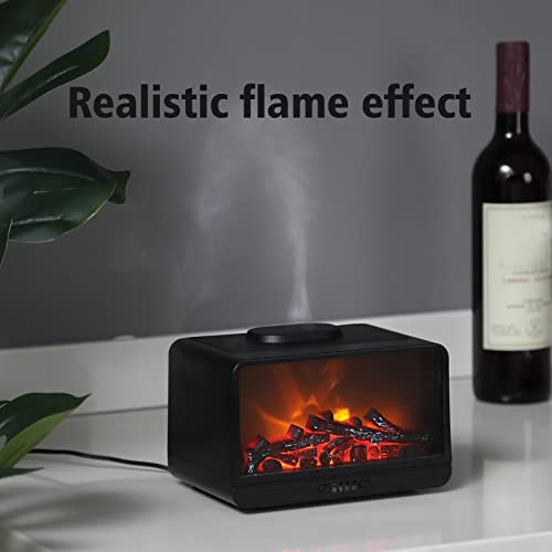 MAXWINER Dynamic Flame Fireplace Essential Oil Diffuser 300ml