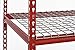 Muscle Rack UR602472WF-RED 5-Shelf Z-Beam Boltless Steel Shelving Unit in Red, 72