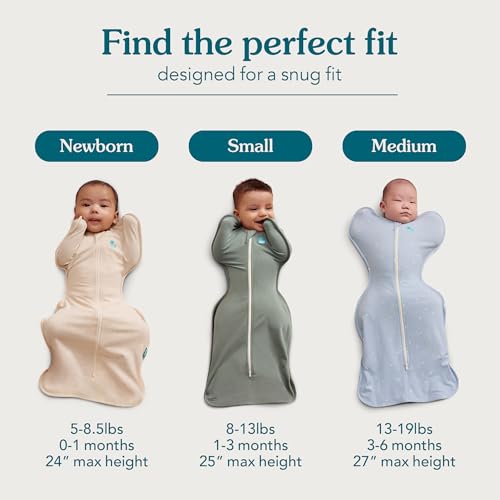 Love to Dream Swaddle Up Viscose from Bamboo, Arms Up Position, Soft and Sustainable Bamboo Fabric, Versatile Wearable Blanket, 1.0 TOG (20-24°C) Ideal for Moderate Temps, Small 8-13lbs, Deep Olive