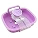 JOJO STYLE Multiple Plastic Soap Case Holder Container Box - With Gifts – Bathroom Soap Case – Macaron Purple