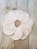 Bamboo Velour Makeup Remover Pads - 10 Natural Face Scrubbies - Small Washcloth